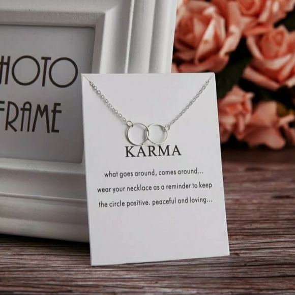 Good Karma Double Circle Necklace - Picture 2 of 5